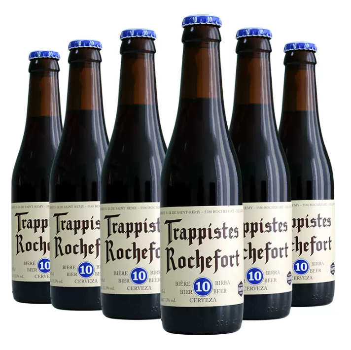 比利时原装进口，Rochefort 罗斯福 10号 修道院精酿啤酒 330ml*6瓶*2件159.25元包邮（返40元卡后）