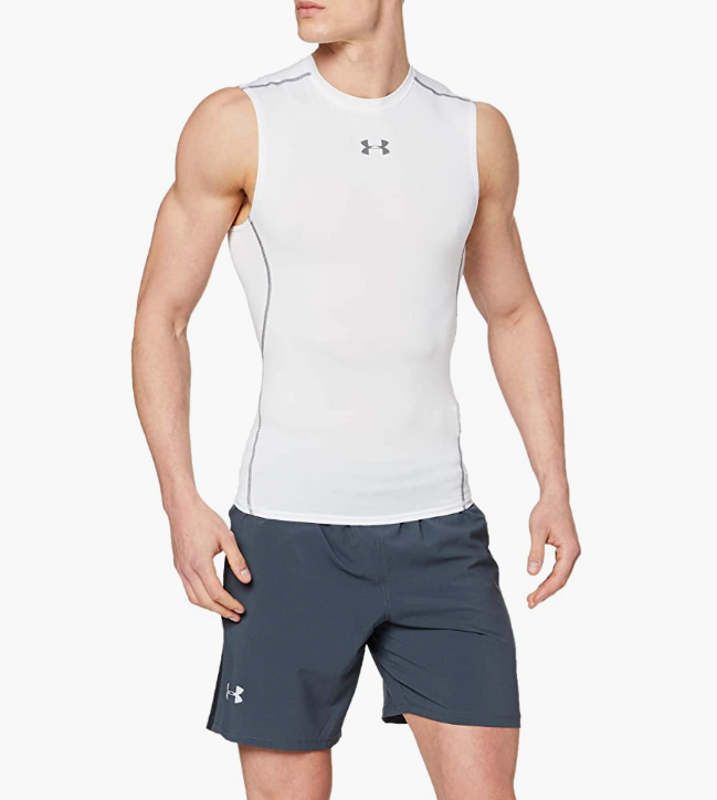 Under Armour HeatGear 男士伸缩型无袖T恤 1257469新低83.46元