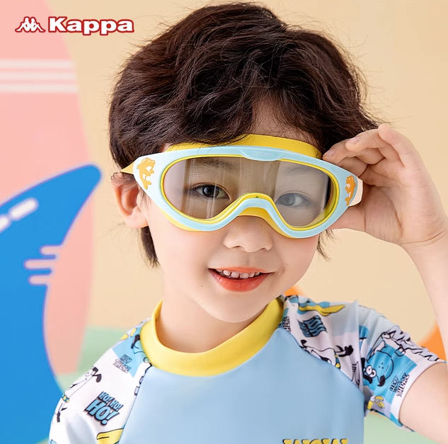 Kappa 卡帕 RTYJ001 儿童高清防雾大框泳镜 多色24.9元包邮（需领券）
