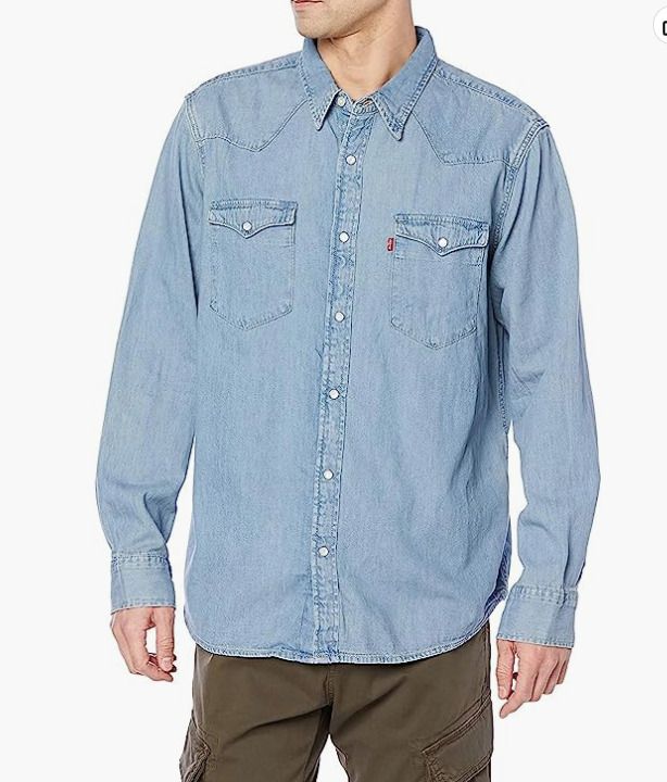Levi's 李維斯 男士經(jīng)典牛仔襯衣268.08元