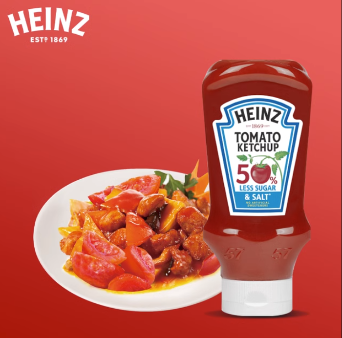 Heinz 亨氏 50%减糖盐番茄酱 570ml12元包邮（双重优惠）