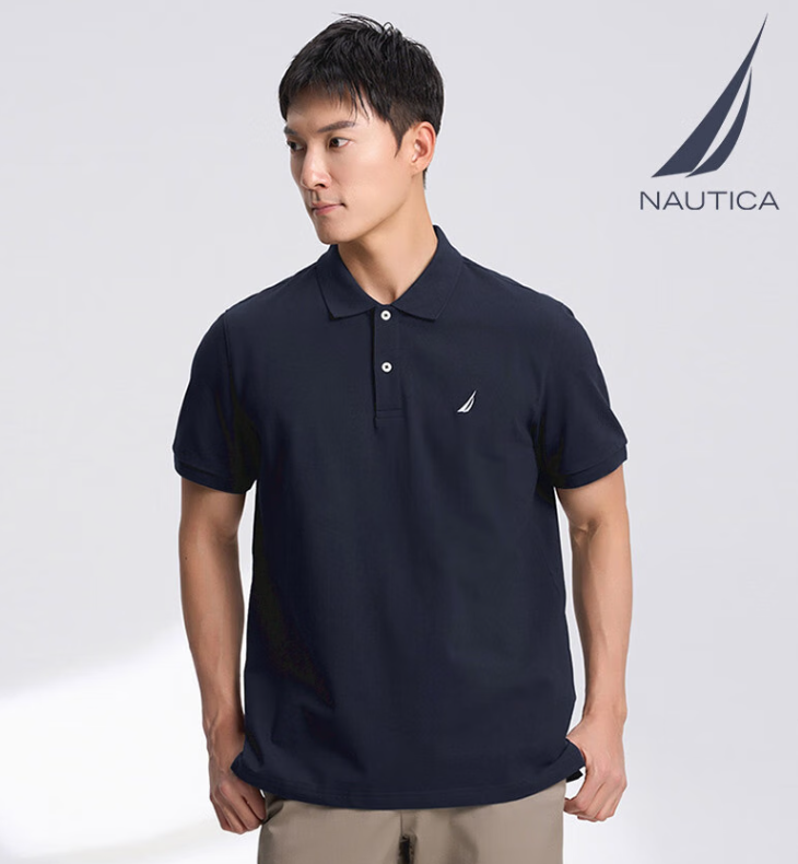Nautica 諾帝卡 男士棉氨柔滑短袖POL0衫 KX2100 多色新低159元包郵（需領(lǐng)券）