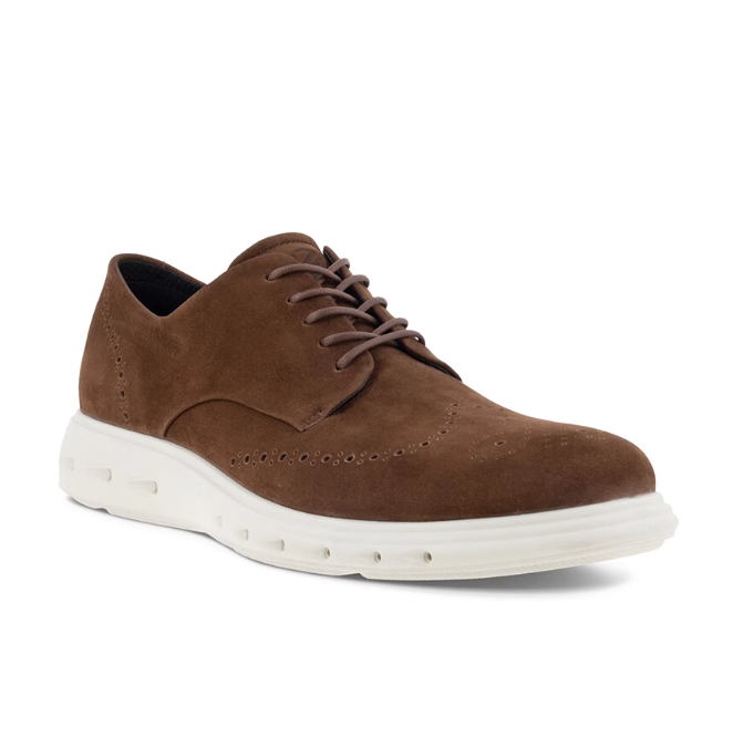 ECCO 愛步 Hybrid 720混動防水720系列 男士布洛克真皮休閑鞋524714637.31元（天貓旗艦店2599元）