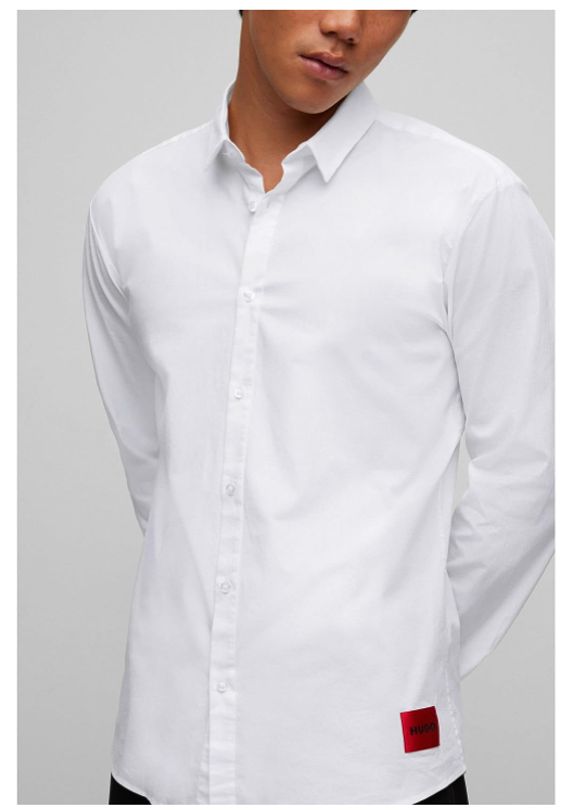 HUGO Hugo Boss 雨果·博斯 Ero3-W 男士纯色修身衬衫 50450179329.3元