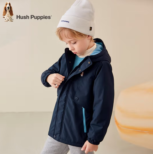 Hush Puppies 暇步士 男女童防风衣连帽外套（105~170cm）多款149元包邮（双重优惠）