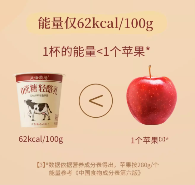 北海牧场 轻酪乳 0蔗糖风味发酵乳酸奶 100g*12杯34.9元包邮（需领券）