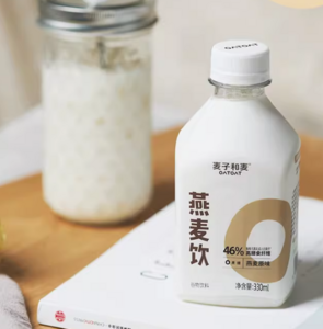 oatoat 麦子和麦 零乳糖燕麦奶 330mL*8瓶*2件