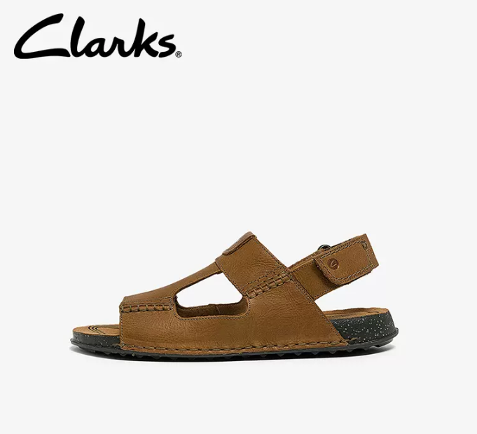 Clarks 其乐 Crestview Bay 男士魔术贴平底沙滩凉鞋368.65元包邮（双重优惠）