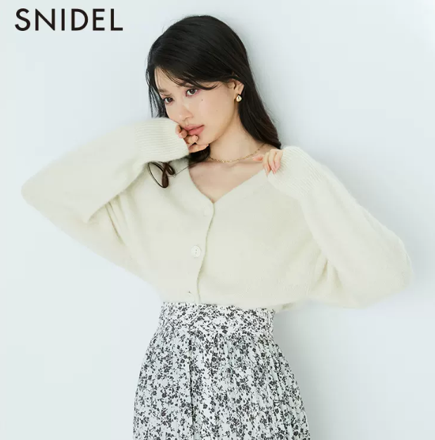 SNIDEL 2023秋冬女士V领针织开衫外套 SWNT234021新低399元（天猫折后734元）