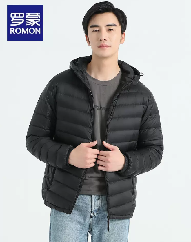 Romon 罗蒙 2023新款 男士轻薄羽绒服 多色129元包邮（双重优惠）