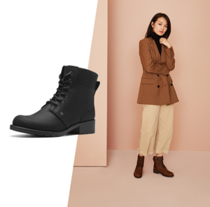 Clarks 其乐 女士靴复古英伦靴子