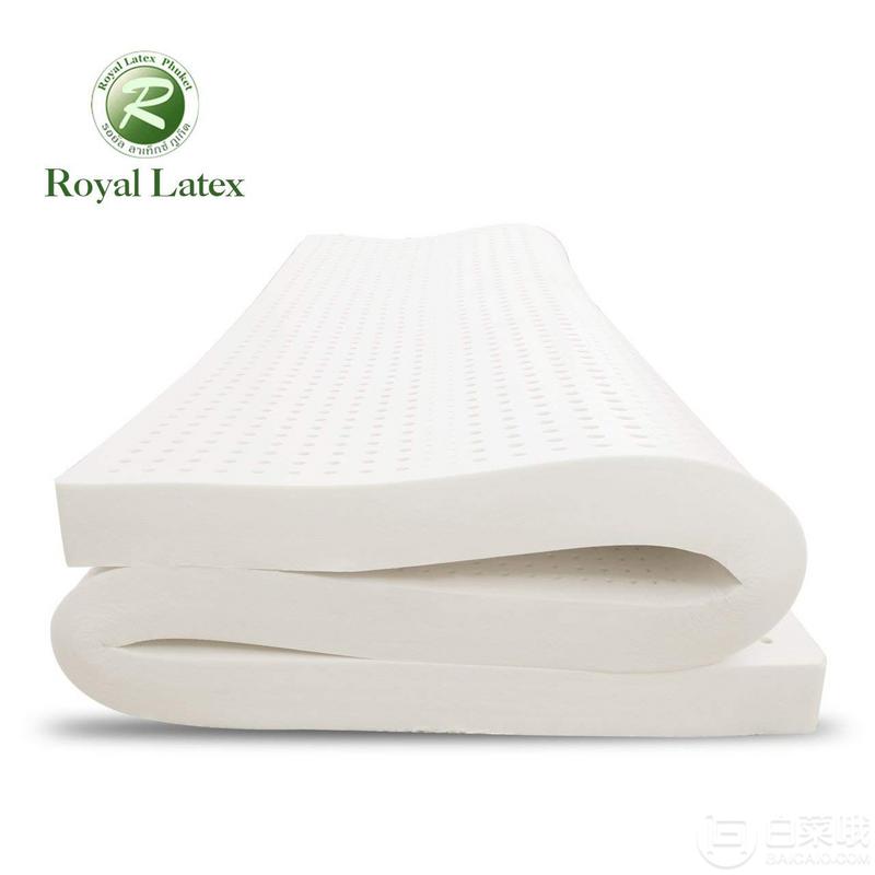 Royal Latex 泰国原装进口天然乳胶床垫 5*150*200CM 送2个乳胶枕新低1559元包邮（双重优惠）