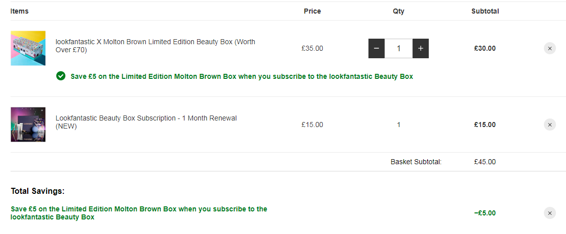 价值£70，lookfantastic X Molton Brown 限定沐浴套装 100ml*10瓶 £35凑单免费直邮317元
