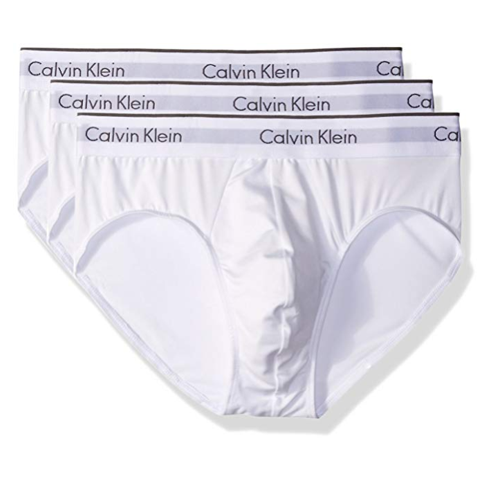 Calvin Klein 卡尔文·克莱恩 男士弹力纤维三角内裤 3条装 2色 Prime会员凑单免费直邮到手131.16元