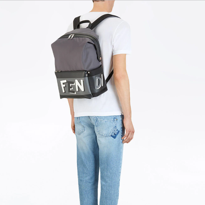 意大利产， FENDI 芬迪 男士拼接双肩包直邮包税到手10428元