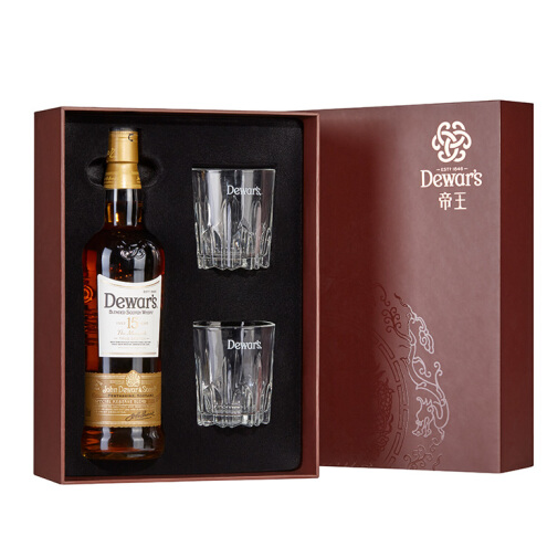 Dewar's 帝王 15年苏格兰调配威士忌 礼盒装送酒杯 750ml凑单低至131元（3件8折 叠加￥699-200）