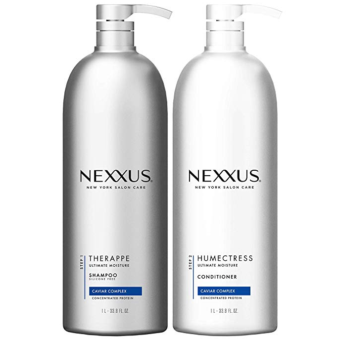 PRIMEDAY特价，Nexxus 耐科斯 鱼子酱弹性滋养洗护套装（洗发水1L+护发素1L）新低206.98元