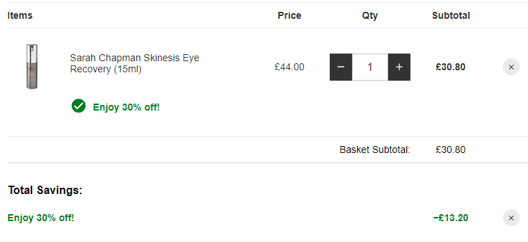 Sarah Chapman 人气产品 抗老去皱修复眼霜 15ml  £30.8（需用码）直邮到手275元