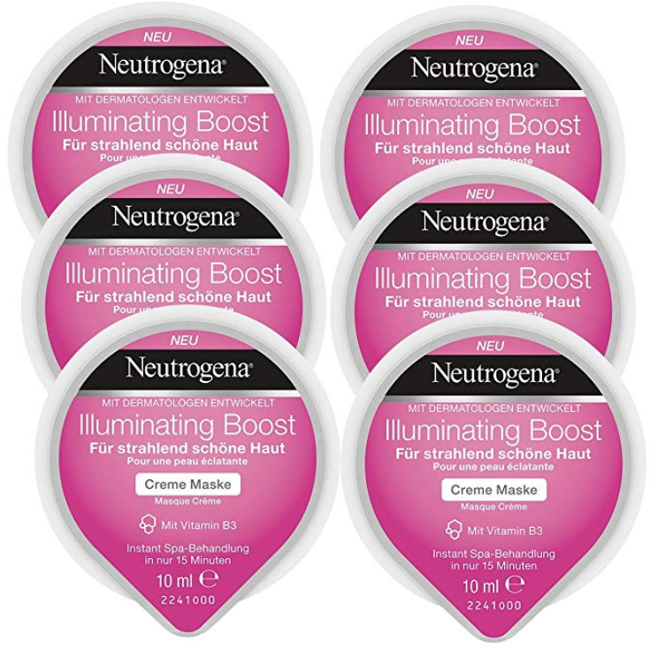 Neutrogena 露得清 Illuminating Boost 焕采亮肤面膜 10ml*6个 Prime会员凑单免费直邮含税到手96.89元