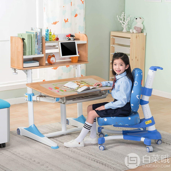 怒降￥199！心家宜 手摇机械升降儿童学习桌椅套装M171+M200+M670 两色新低1889.1元包邮（双重优惠）