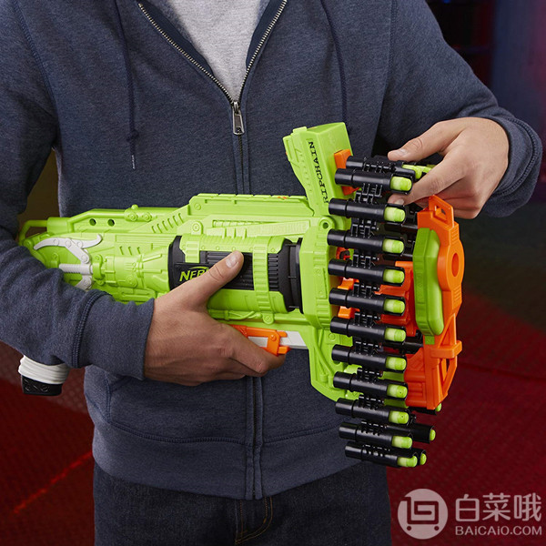 Hasbro 孩之宝 Nerf 热火 僵尸系列 Ripchain 弹链式发射器E2146 Prime会员免费直邮含税到手226元