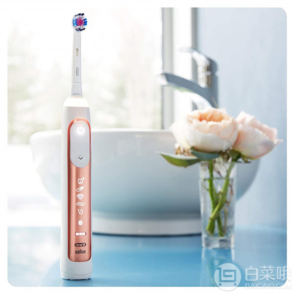 ￥702/支，Oral-B 欧乐B Genius 10900 旗舰款 智能电动牙刷套装 含玫瑰金+黑色各1支 Prime会员免费直邮含税到手1404元