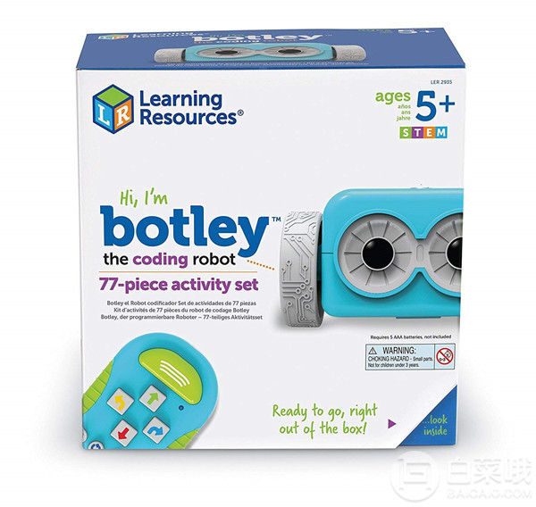Learning Resources Botley编程机器人套装77件套286.8元（天猫旗舰店折后599元）