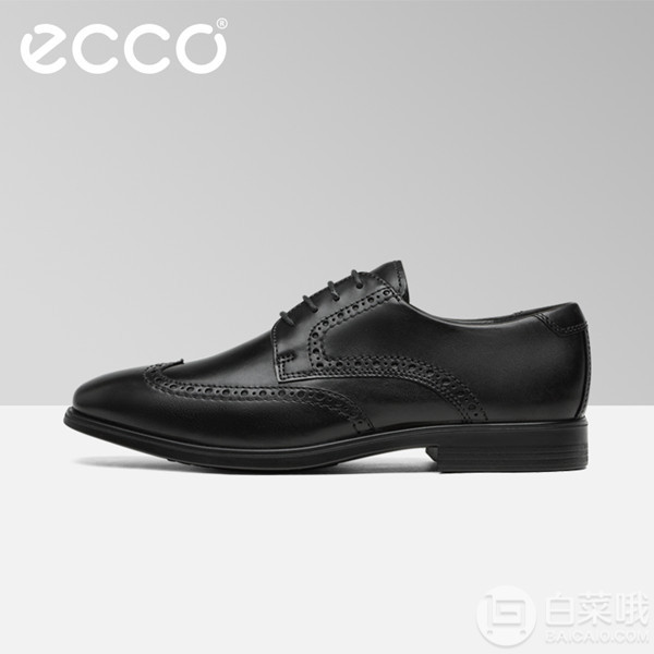 43码，ECCO 爱步 Melbourne墨本系列 男士真皮雕花牛津鞋520元