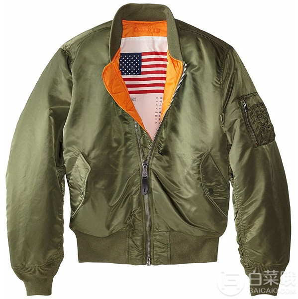 金盒特价，Alpha Industries 阿尔法 MA-1 男士飞行员夹克 Prime会员免费直邮含税到手413元