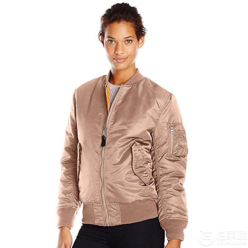 金盒特价，Alpha Industries 阿尔法 MA-1 女士飞行员夹克 Prime会员免费直邮含税到手283元