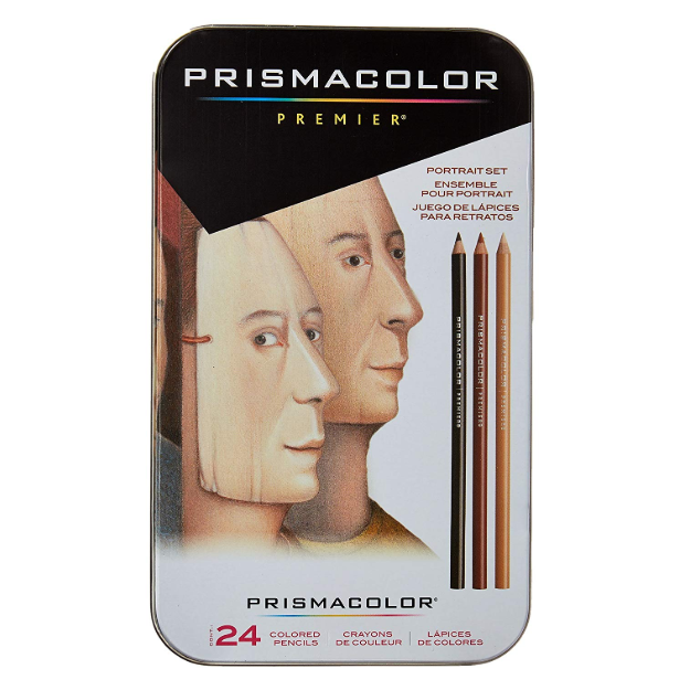 美国Sanford旗下，Prismacolor Premier Portrait Set 彩色铅笔肖像套装24色 Prime会员凑单免费直邮含税到手新低78.78元