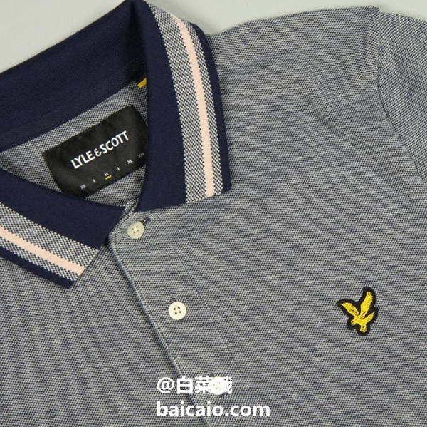 XS码，英国皇室御用品牌 Lyle & Scott 苏格兰金鹰 男士纯棉Polo衫 Prime会员凑单免费直邮含税到手新低117元