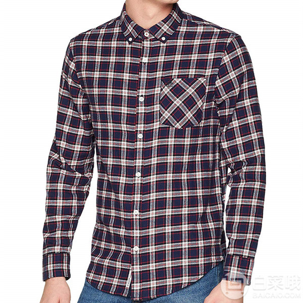 限M码，Original Penguin 企鹅牌 Plaid Flunel 男士格纹法兰绒衬衫 Prime会员凑单免费直邮含税到手179元