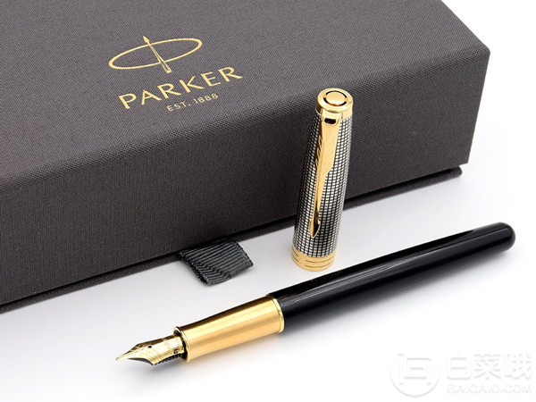 Parker 派克 Sonnet卓尔系列 光影格纹 18K金 钢笔M尖新低855.62元