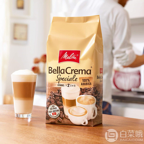 Melitta 美乐家 Bella Crema 中度烘焙 100%阿拉比卡咖啡豆1000g Prime会员凑单免费直邮含税到手129元