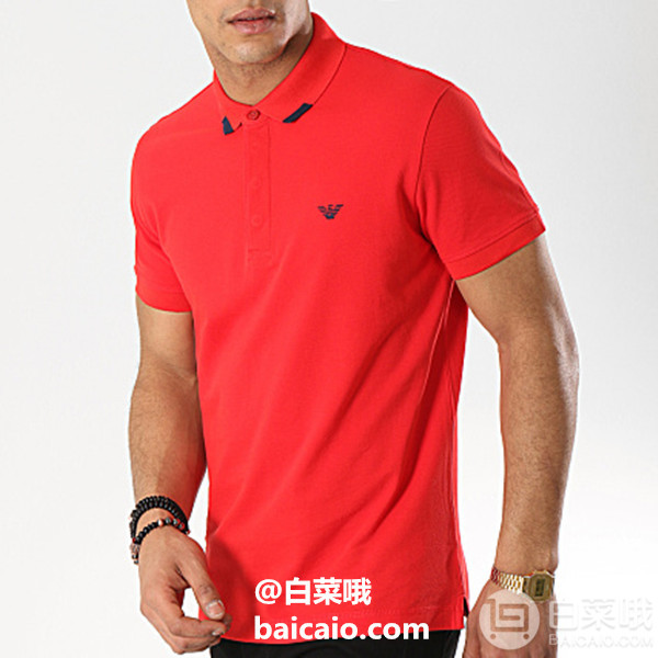 M码，Emporio Armani 安普里奥·阿玛尼 211804 男士纯棉短袖Polo衫330.83元（天猫旗舰店776元）