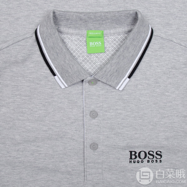 S/XL碼，BOSS Green 雨果博斯 綠標 Paddy 男士純棉雙色鎖邊Polo衫277.06元