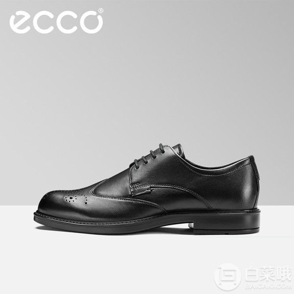 UK10码，ECCO 爱步 19年春款 Vitrus III 唯图系列 男士真正装鞋新低444.73元（天猫旗舰店折后1649元）
