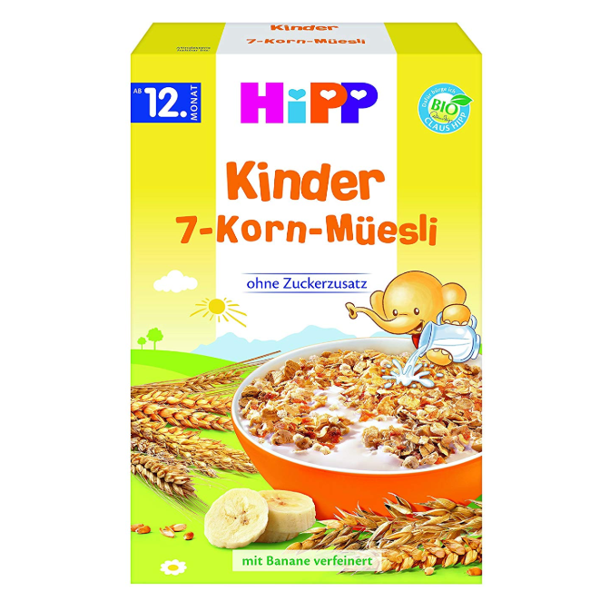 Hipp 喜宝 Bio儿童7种谷物香蕉麦片(1岁+) 200g×6盒137.32元
