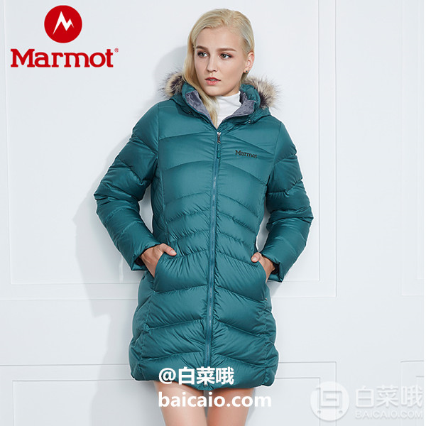 反季低价，Marmot 土拨鼠 Montreal蒙特利尔 女士700蓬中长款毛领羽绒服78570748.33元
