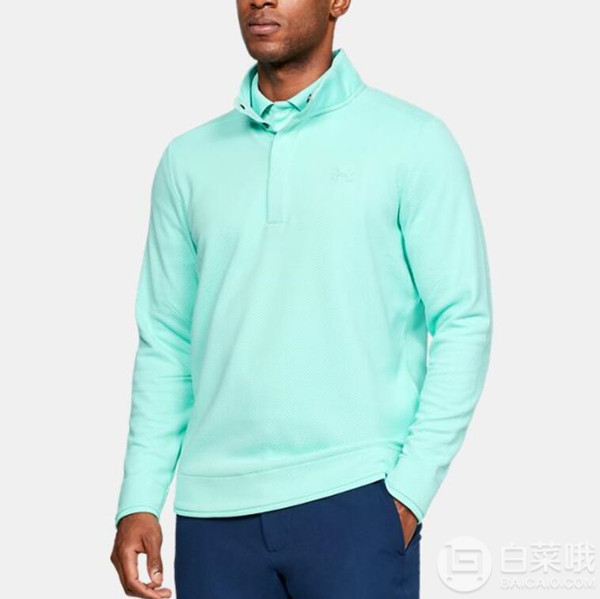 S码，Under Armour 安德码 Woven Sf 男士按扣式套头衫新低90.22元