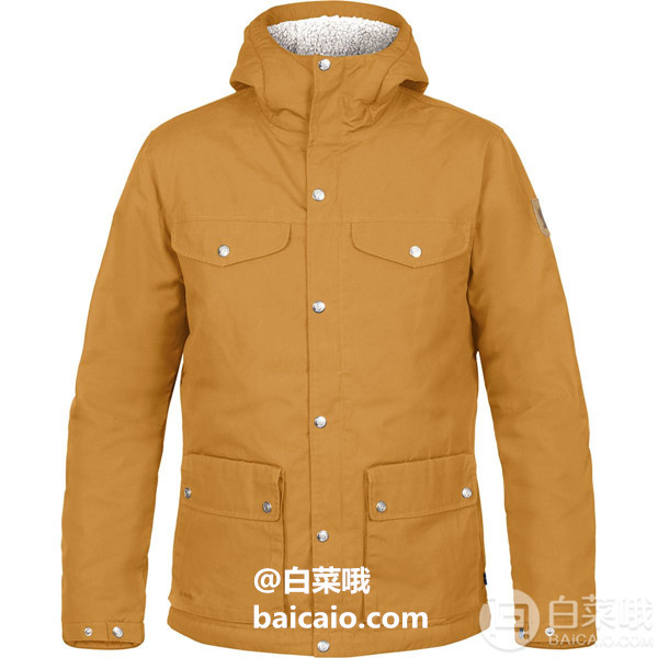 L码，Fjallraven 瑞典北极狐 Greenland 男士经典保暖夹克 4折 4.98到手920元（天猫旗舰店2999元）