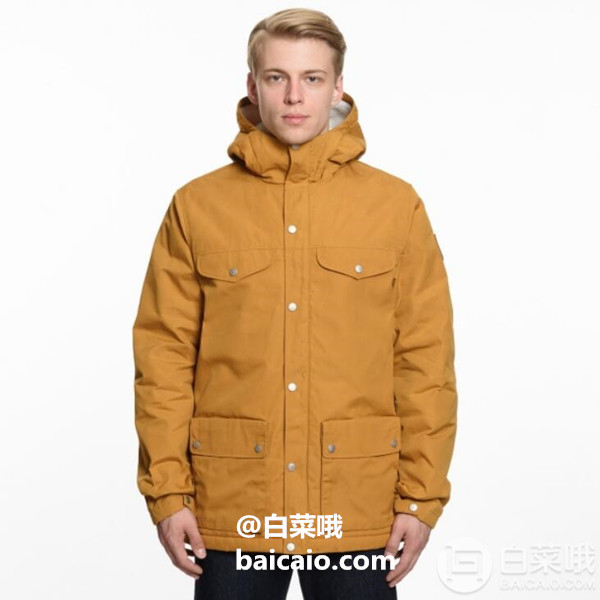 L码，Fjallraven 瑞典北极狐 Greenland 男士经典保暖夹克 4折 4.98到手920元（天猫旗舰店2999元）