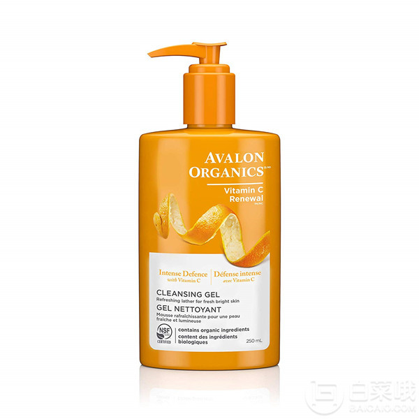 Avalon Organics 阿瓦隆 维生素C洁面啫喱250mL38.45元（天猫旗舰店159元）
