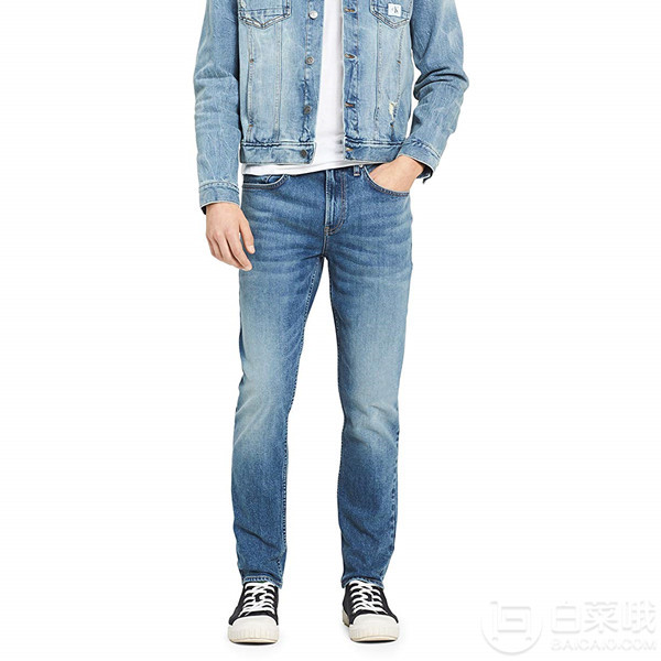 多码，Calvin Klein 卡尔文·克莱恩 CKJ 016 男士修身牛仔裤251.25元