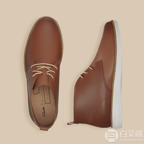 19年秋款，Clarks 其乐 Fairford Mid 男士真皮短靴322.36元（天猫双11价999元）