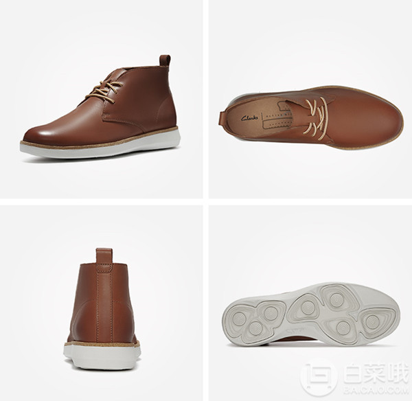 19年秋款，Clarks 其乐 Fairford Mid 男士真皮短靴322.36元（天猫双11价999元）