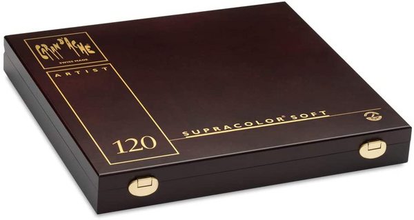 瑞士殿堂级品牌，Caran d'Ache 凯兰帝 Supracolor® Soft系列 彩色铅笔120色 木盒装新低1463.31元（Prime会员94折）