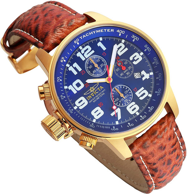Invicta 因維克塔 I-Force系列 3329 男士三眼計(jì)時(shí)石英腕表新低348.48元