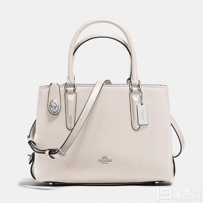 coach 蔻驰 brooklyn女士真皮手提斜挎包 3.8折$189.99到手新低1375元